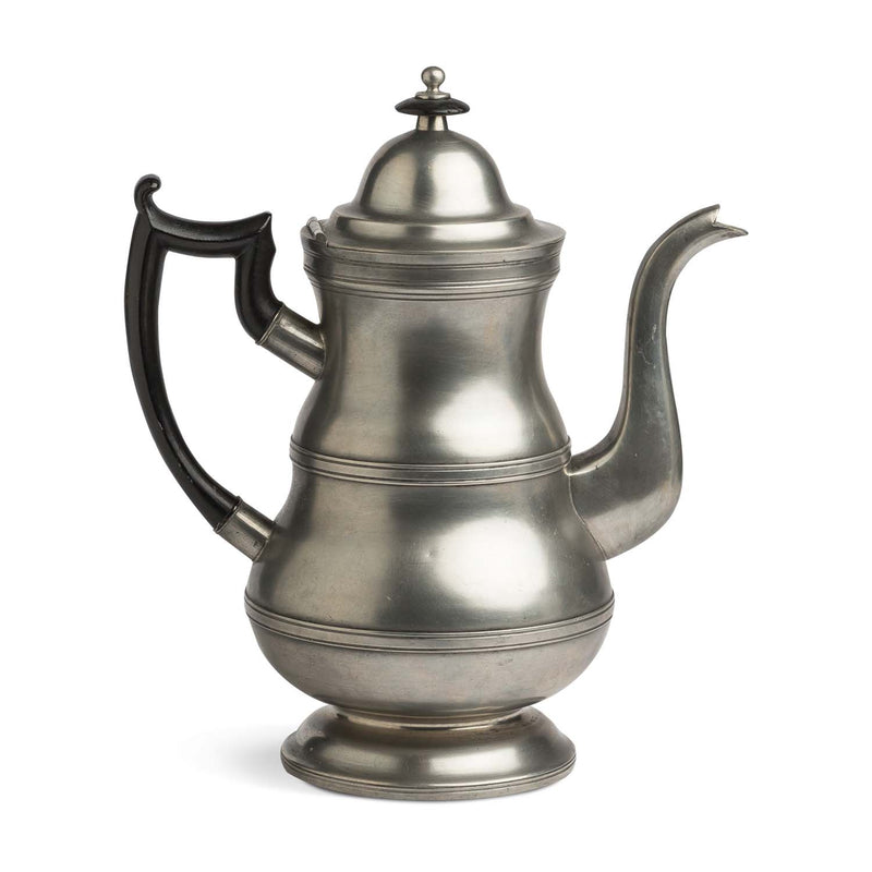 New York Pewter Coffee Pot, ca. 1840