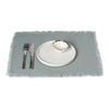 Rustic 100% Linen Placemat with Fringe