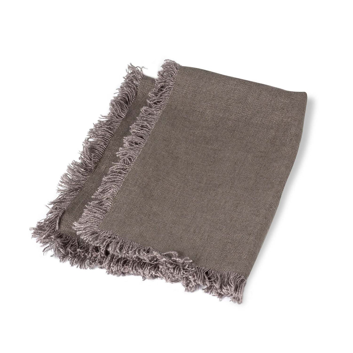 Rustic Fringe 100% Linen Napkins S/4 Eleish Van Breems Home