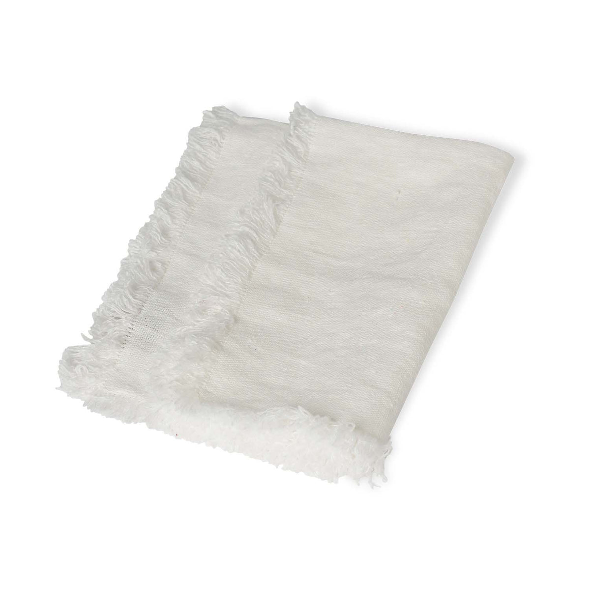 Rustic Fringe 100% Linen Napkins S/4 Eleish Van Breems Home