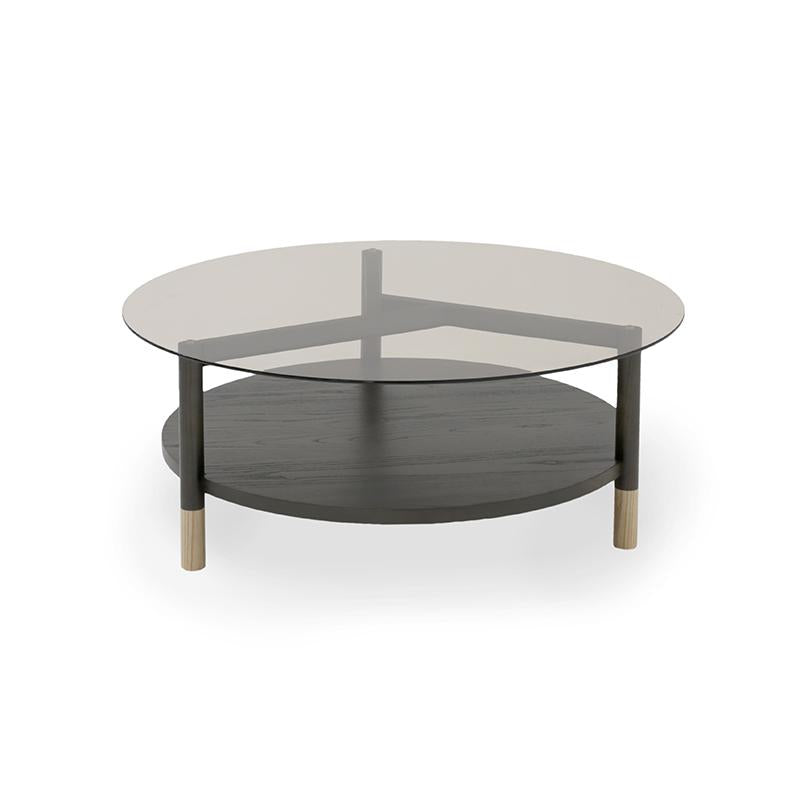 Isola Glass Top Coffee Table 36" Eleish Van Breems Home