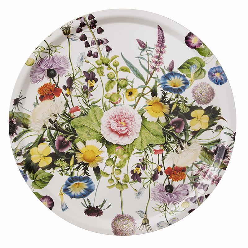 Flower Garden Round Tray Eleish Van Breems Home