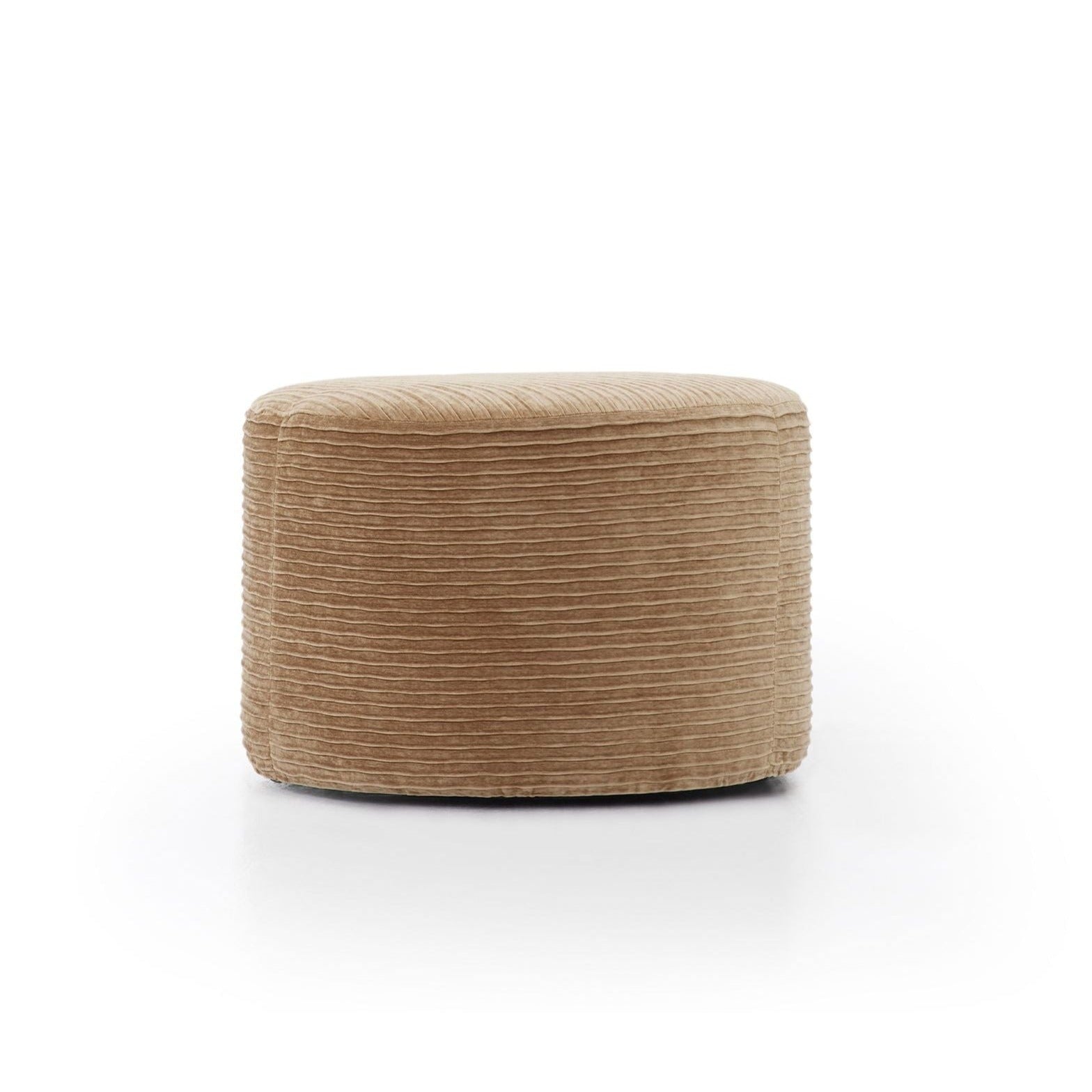 Maxim Swivel Ottoman 24" Diameter in Kondoo Cream Eleish Van Breems Home