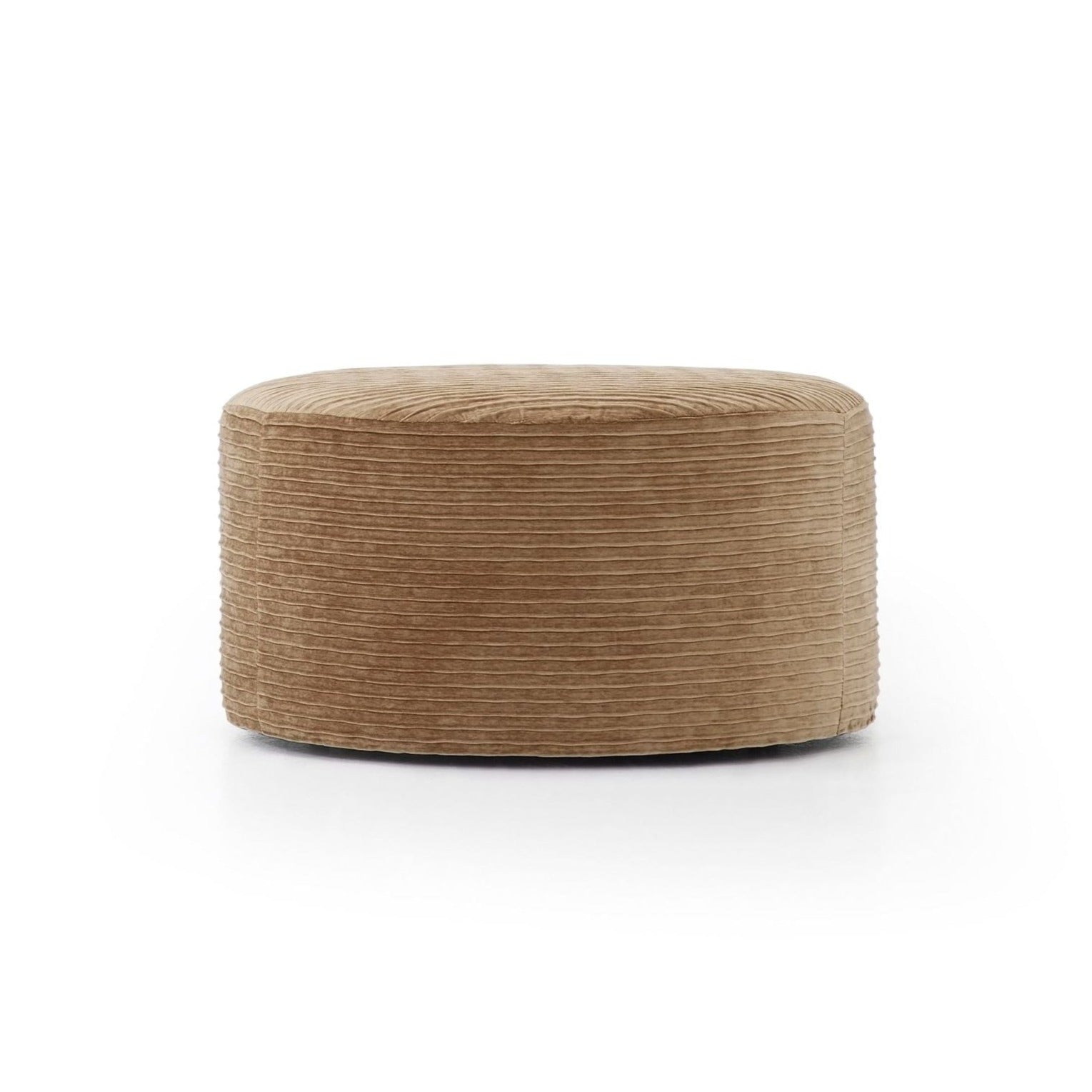 Maxim Swivel Ottoman 28" Diameter in Kondoo Cream Eleish Van Breems Home