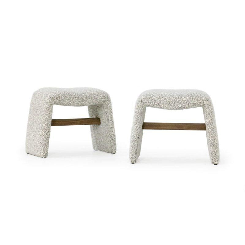 Oakley Dining Stool in Orsetto Cream Eleish Van Breems Home