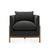 Sullivan Club Chair Base Walnut in Orsetto Cream Eleish Van Breems Home