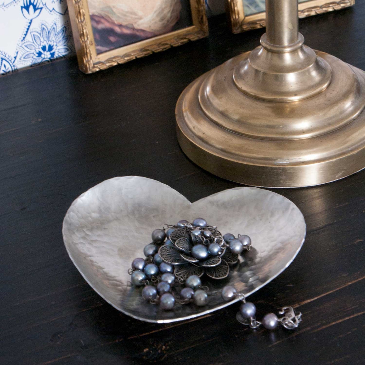 Swedish Pewter Heart Bowl Eleish Van Breems Home