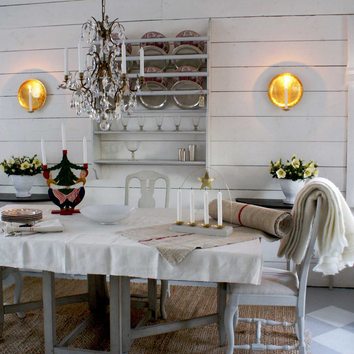 Swedish Royal Brass Wall Sconce 11" Eleish Van Breems Home