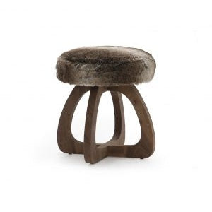 Tarifa Swivel counter Stool Sealed Walnut Fabric Dandy Zinc Eleish Van Breems Home