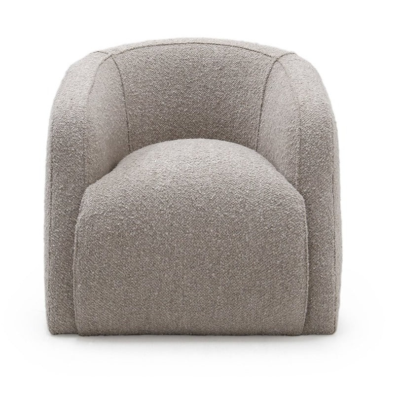 Theo Club Swivel Chair Adagio Light Grey Eleish Van Breems Home