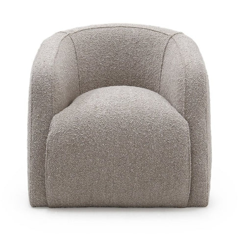 Verellen Theo Club Swivel Chair Adagio Light Grey