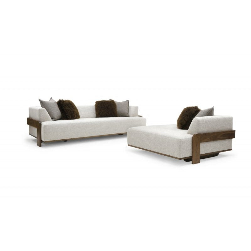 Rowan Chaise Fabric Aristermes Sand Eleish Van Breems Home