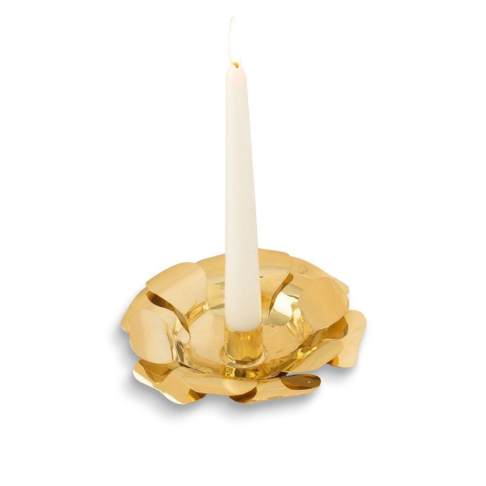 Birgitta Brass Candlestick Holder