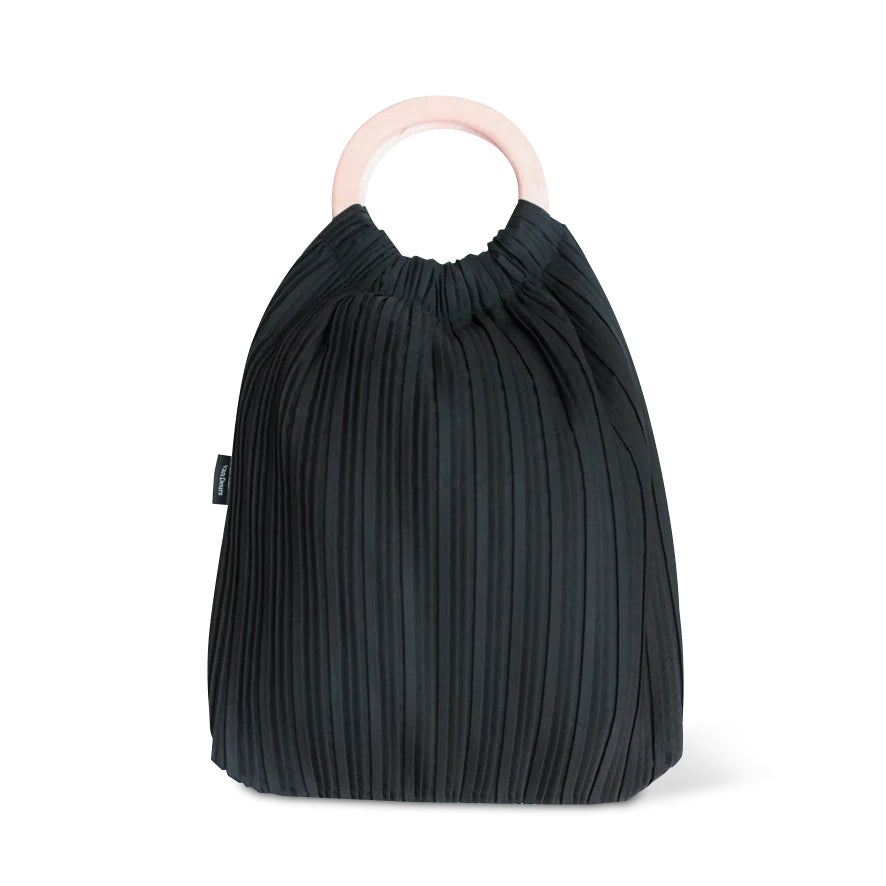 Black Wool Tote Bag