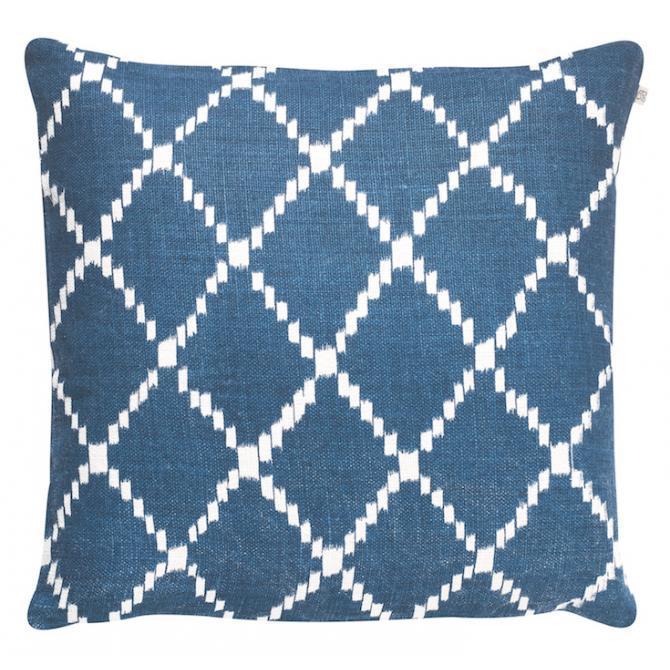 Blue Ikat Kerela Linen Pillow Eleish Van Breems Home