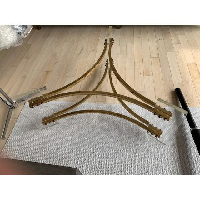 Brass, Glass & Acrylic Coffee Table Eleish Van Breems Home