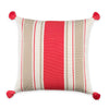 Cabana Stripe Pillow Coral/Camel Eleish Van Breems Home