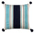 Cabana Stripe Pillow Navy/Peacock Eleish Van Breems Home
