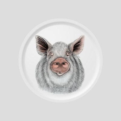 Charlotte Nicolin Round Tray Medium Oskar Eleish Van Breems Home
