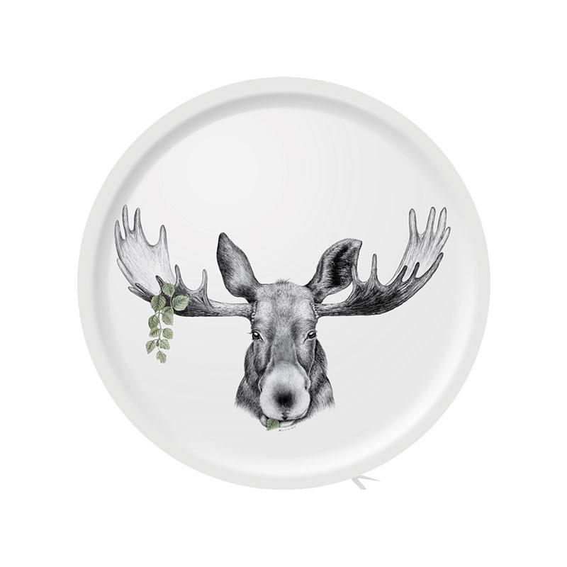 Charlotte Nicolin Round Tray Small The Forest Prince Eleish Van Breems Home
