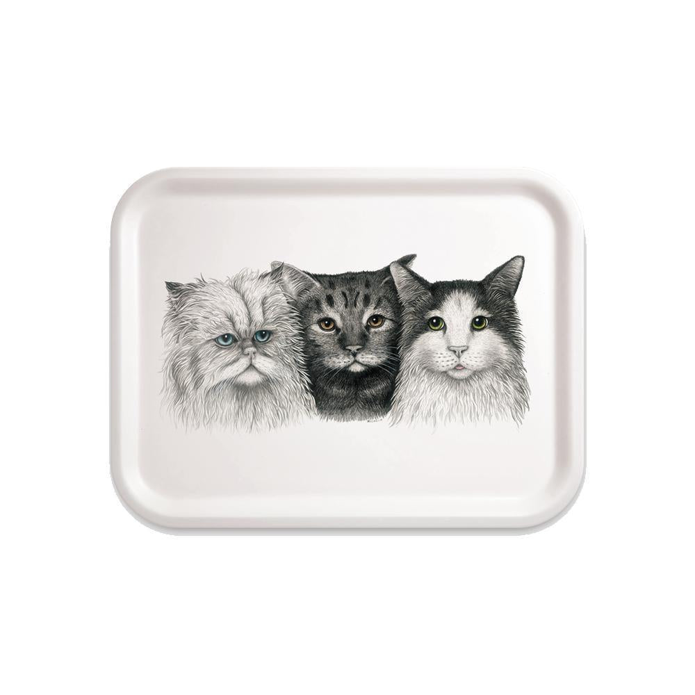 Charlotte Nicolin Small Rectangle Tray 3 Cats Eleish Van Breems Home