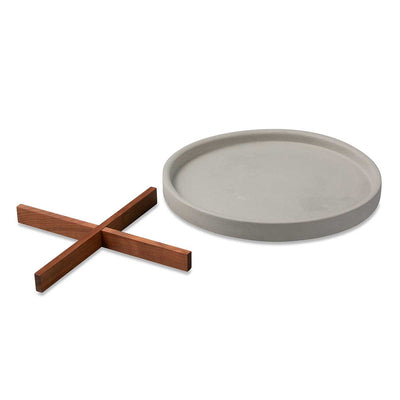 Concrete Tray with Wooden Stick Eleish Van Breems Home