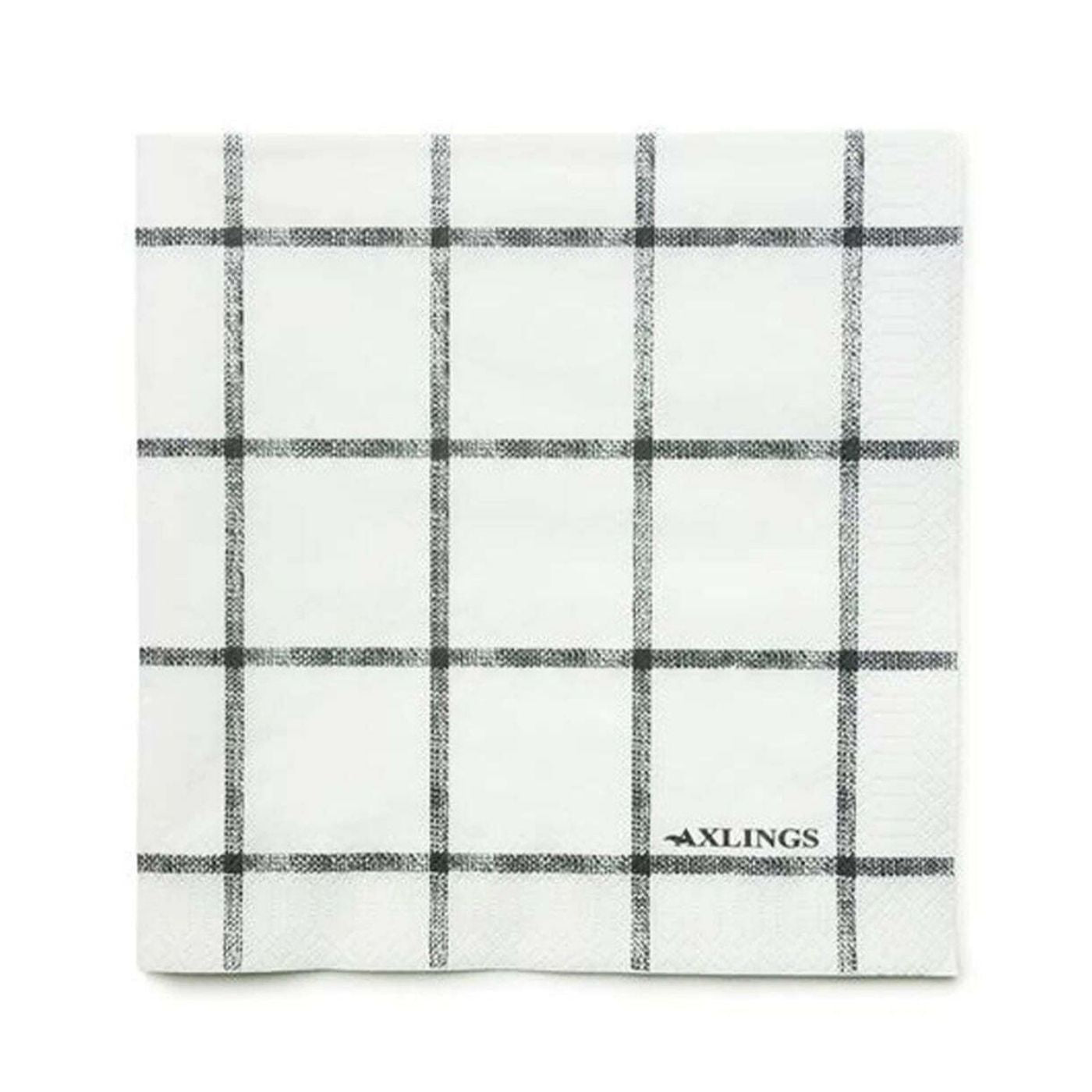 Paper Luncheon Napkin Windowpane Eleish Van Breems Home