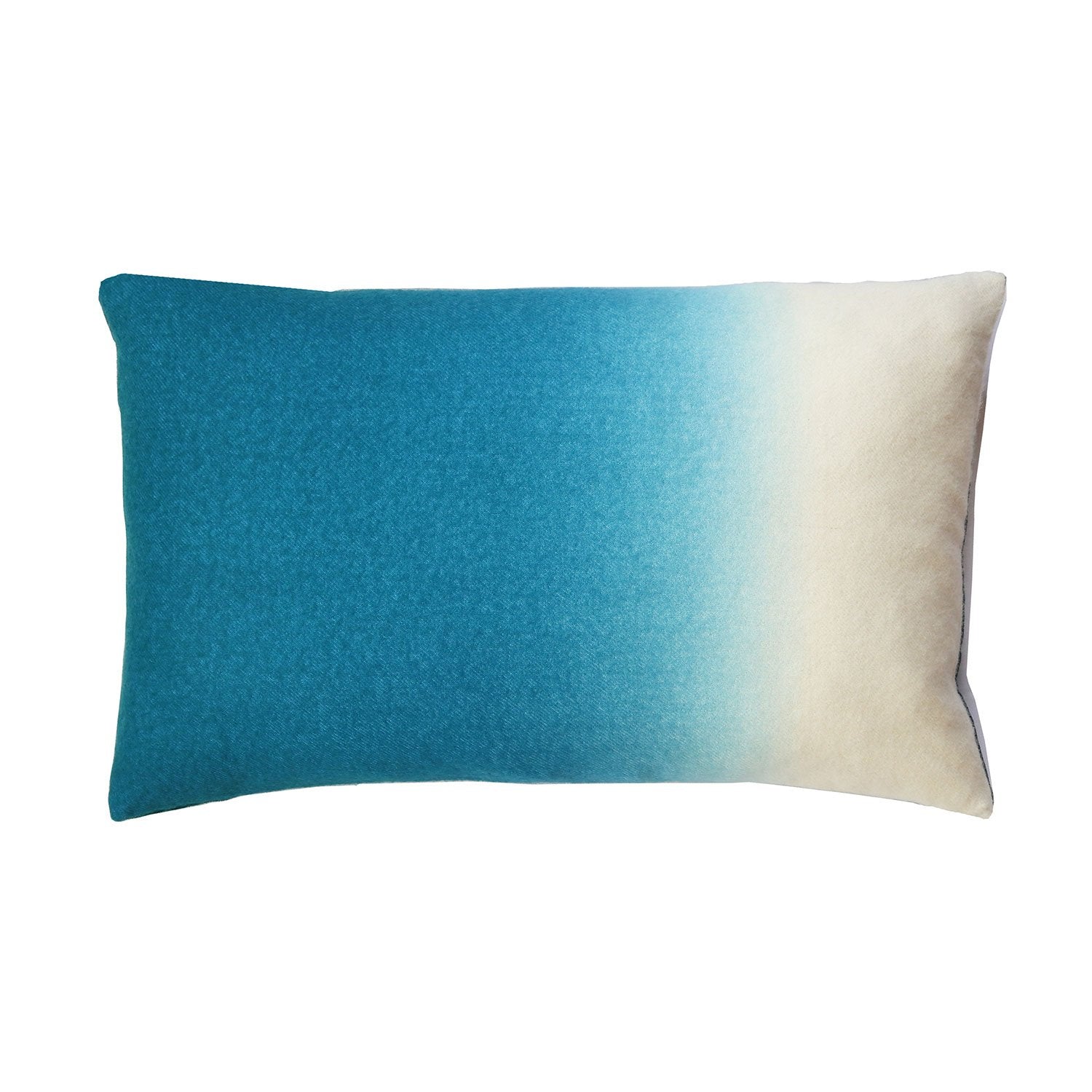 Dip-Dyed Alpaca Rectangular Pillow Peacock Eleish Van Breems Home