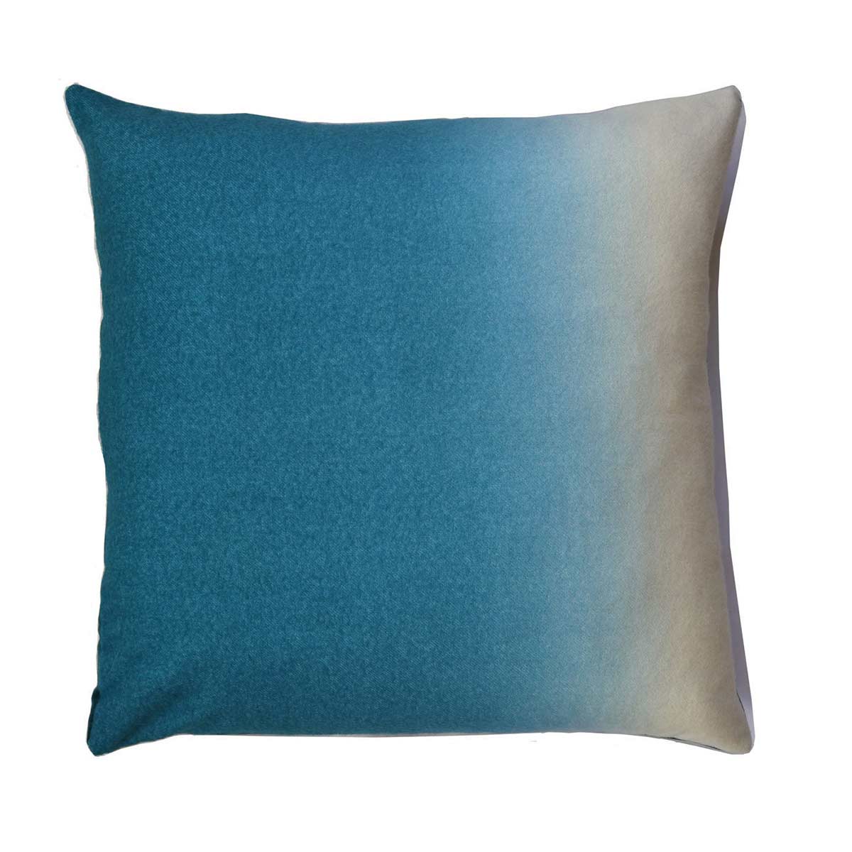 Dip-Dyed Alpaca Square Pillow Peacock Eleish Van Breems Home