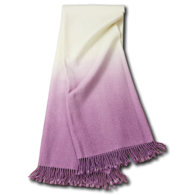 Dip-Dyed Alpaca Throw Lilac Eleish Van Breems Home