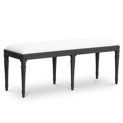 Drottningholm Bench Long Rococo Black Eleish Van Breems Home