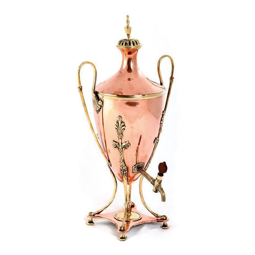 E. 19th C. Swedish Copper and Brass Samovar