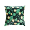Floral Printed Pillow Green Water Lily Eleish Van Breems Home