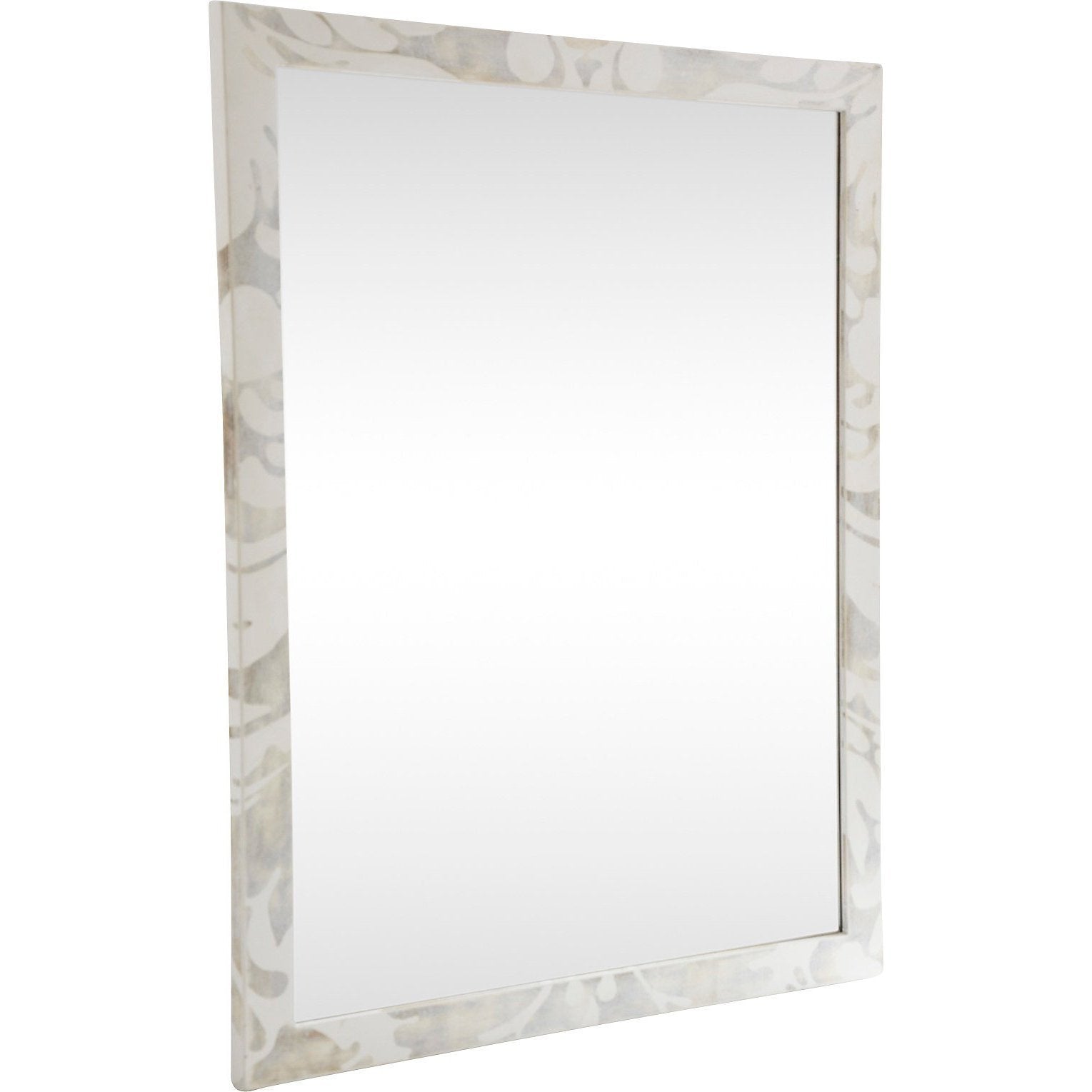 Gold & White Mirror