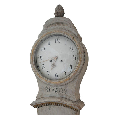 Gustavian Floral Tall Case Clock, early 19th c. Swedish Eleish Van Breems Home