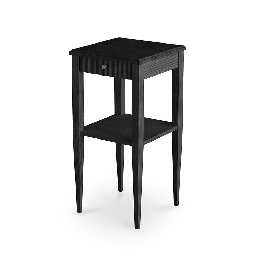 Haga Gustavian Side Table Rococo Black Eleish Van Breems Home