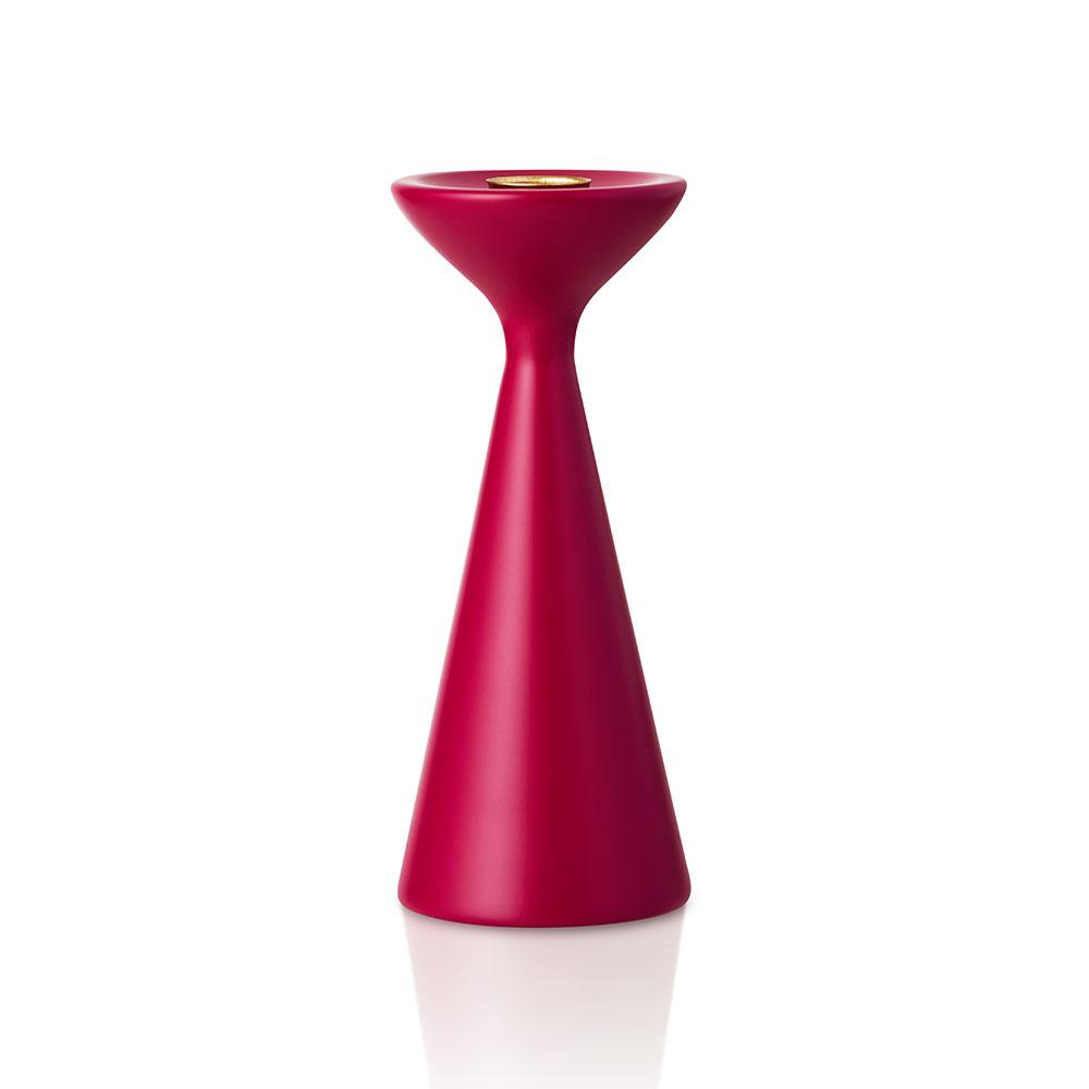 Inga Candlestick Medium Fuchsia Pink Eleish Van Breems Home