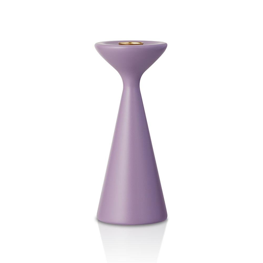Inga Candlestick Medium Pastel Purple Eleish Van Breems Home