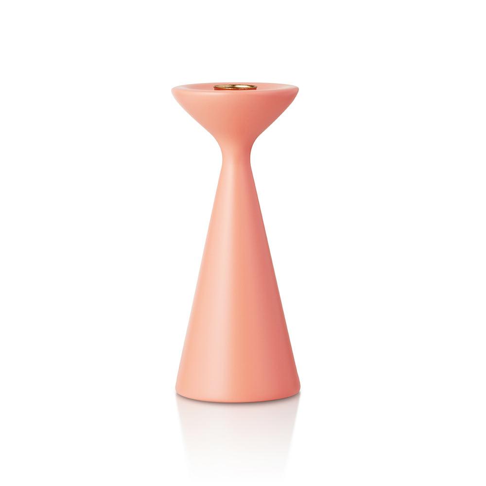 Inga Candlestick Medium Salmon Pink Eleish Van Breems Home