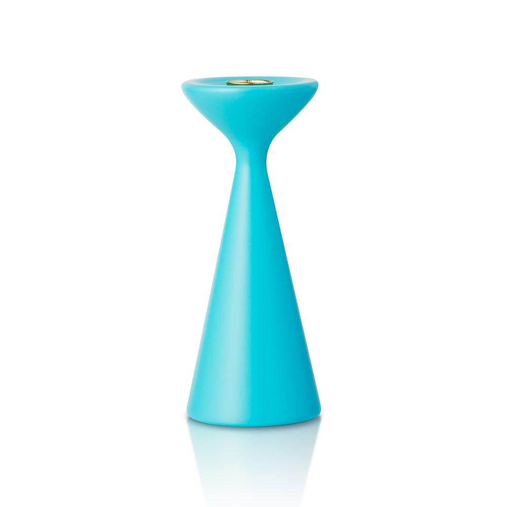 Inga Candlestick Medium Sky Blue Eleish Van Breems Home