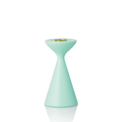 Inga Candlestick Small Pastel Turquoise Eleish Van Breems Home