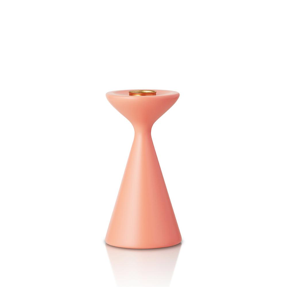Inga Candlestick Small Salmon Pink Eleish Van Breems Home