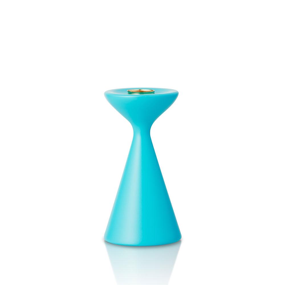 Inga Candlestick Small Sky Blue Eleish Van Breems Home