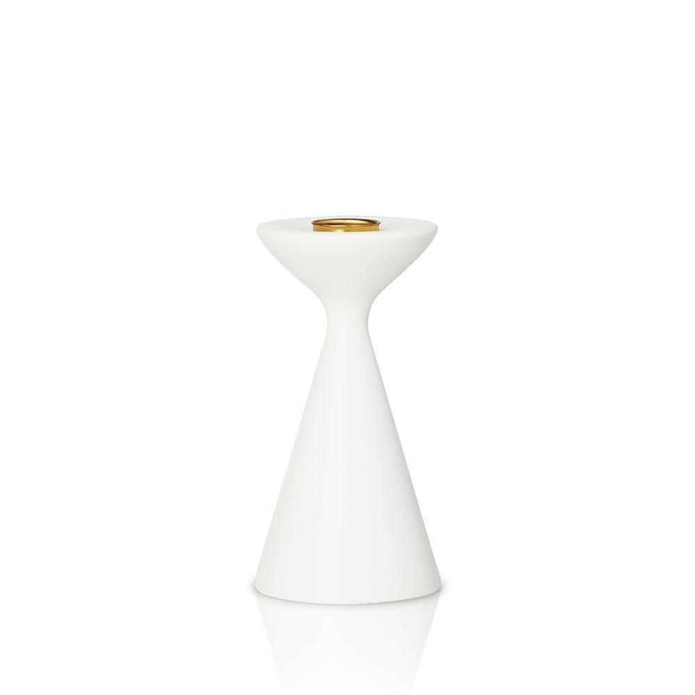 Inga Candlestick Small White Eleish Van Breems Home