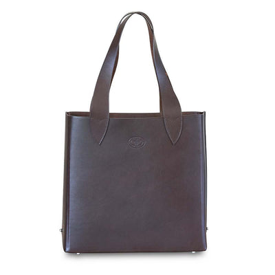 classic brown structured handbag – Jermin Pelle