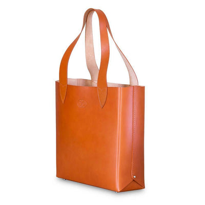 Leila Structured Tote Bag Orange Eleish Van Breems Home