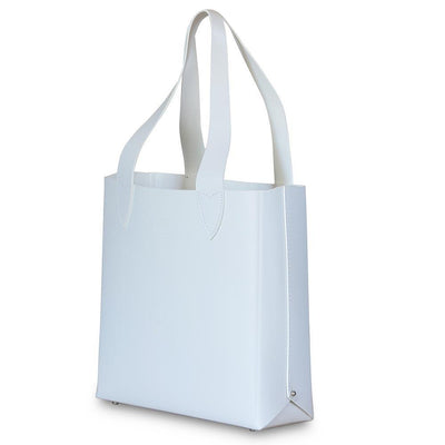 Leila Structured Tote Bag White Eleish Van Breems Home