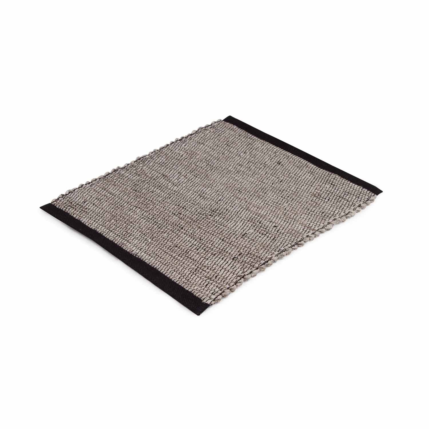 Linen Placemat Natural Black Eleish Van Breems Home