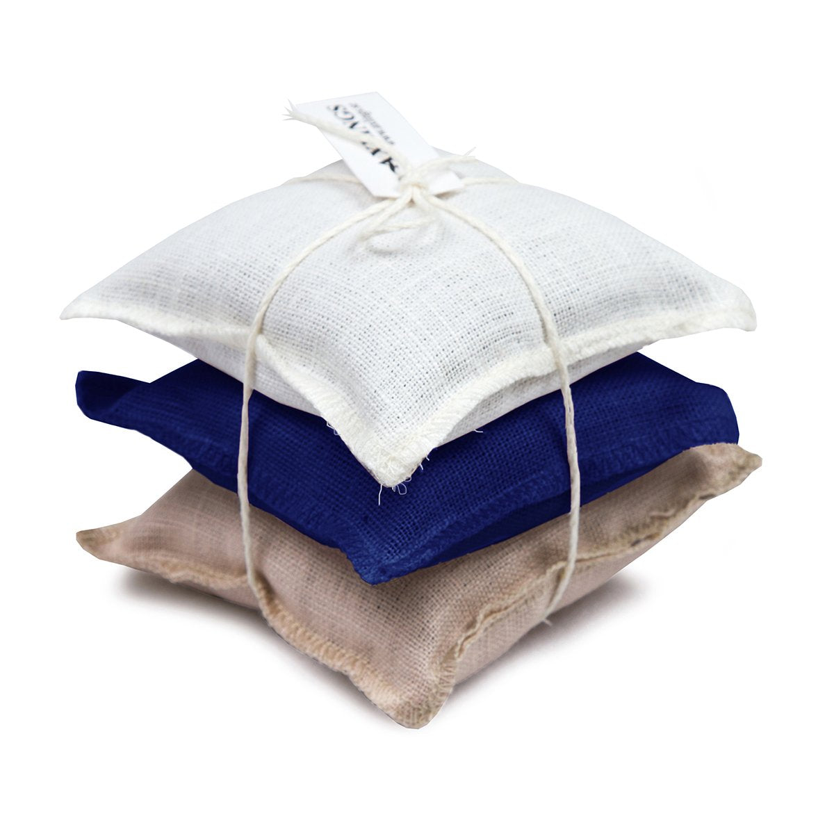 Linen Sachet Pillows Lavender Scent Marine, Natural & White Eleish Van Breems Home