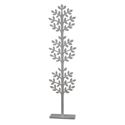 Metal Sculpture of Dandelion Tree in White Large Eleish Van Breems Home
